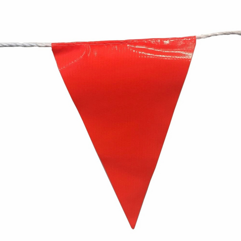 Brutus 100m Orange PVC and Polypropylene Safety Flag Reel