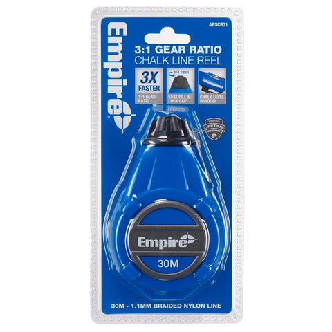 Empire 3 1 Gear Ratio ABS Chalk Reel - 30m Line Length - Blue - SuperSaverAU - view 1