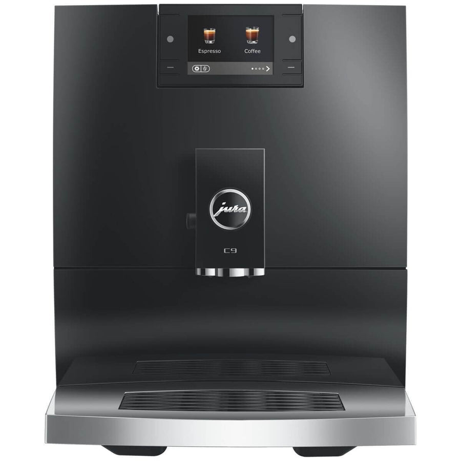 Jura C9 Automatic Coffee Machine - 17 Coffee Specialities, Colour Display, Piano Black - 15757