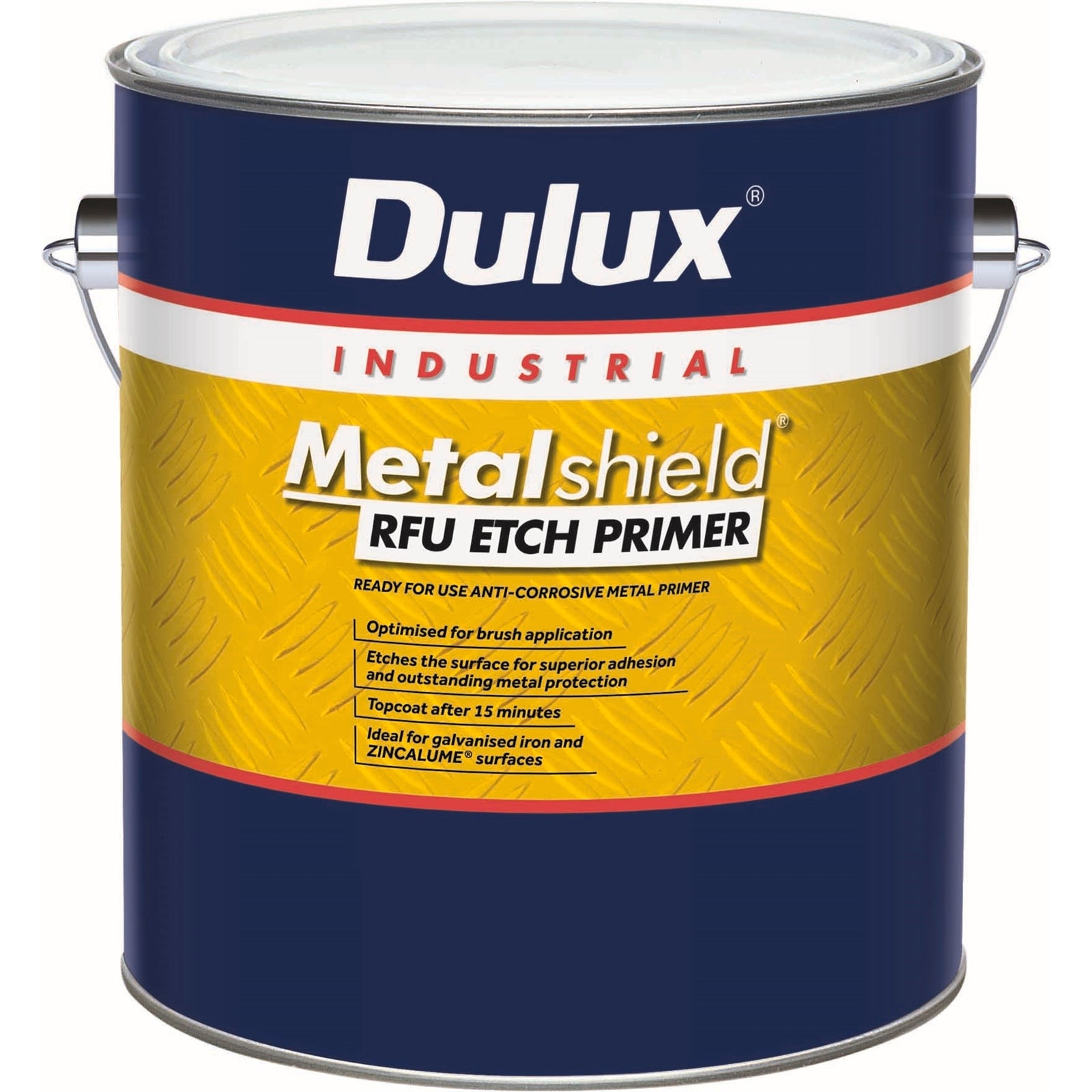 Dulux Metalshield RFU Etch Primer 500mL Grey - Ready For Use Metal Etch Primer