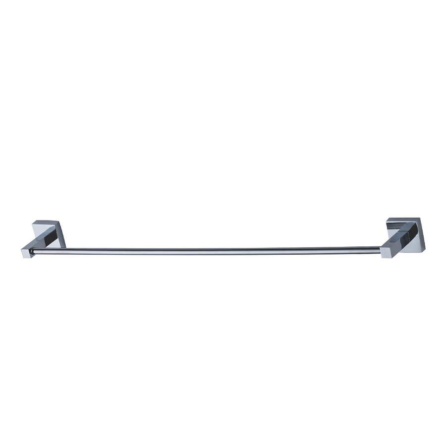 Estilo Chrome Lille Single Towel Rail - 900mm - Rust-Resistant Zinc Alloy - SuperSaverAU - view 1