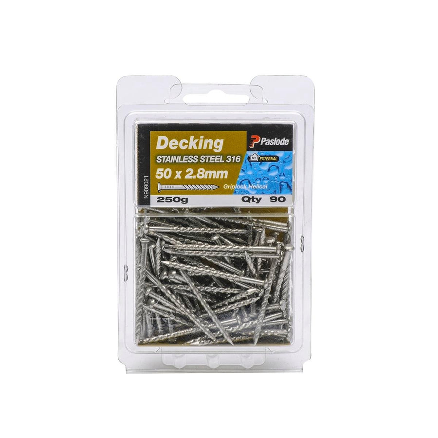 Paslode Griplock Nails 50mm 2.8mm Stainless Steel 90 Pack - SuperSaverAU - view 1