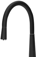 Gessi Gooseneck Pull Out Kitchen Mixer Tap - Black, Single Jet Spray, 5 Star WELS - 20577B