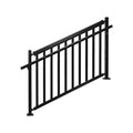 Peak Black Aluminium Deck Balustrade Modular Handrail Brackets and End Caps