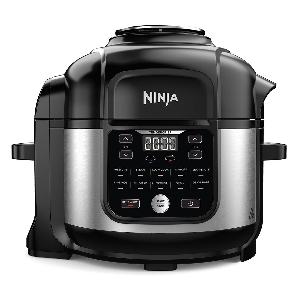 Ninja Foodi 6L Multi Cooker - 11 Functions, TenderCrisp Air Fry Lid, Pressure Cooker, Stainless Steel - OP350