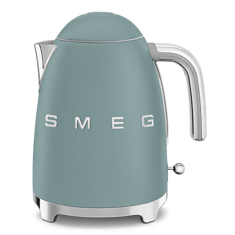 Smeg 50s Retro Style Kettle 1.7L - Emerald Green, 2400W, Soft Opening Lid, 360 Degree Base - KLF03EGMAU