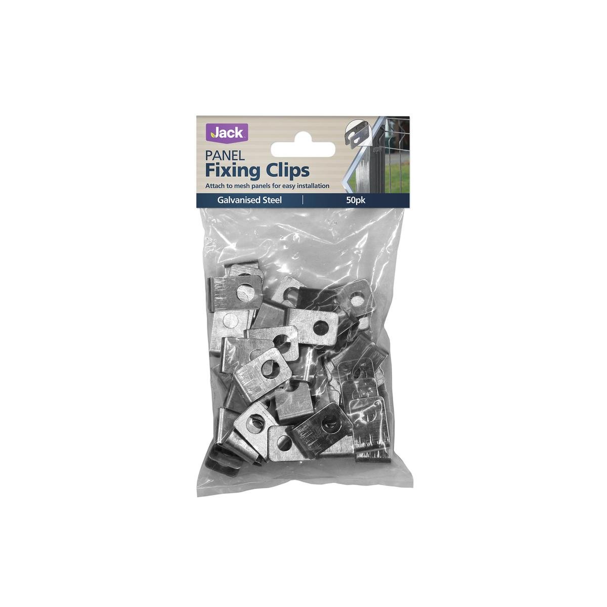 Jack Panel Fixing Clips - 50 Pack - Galvanised Steel - Easy Installation - SuperSaverAU - view 1