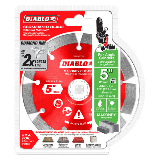 Diablo Diamond Disc 5" Segmented Cut Off - High-Performance Cutting Tool