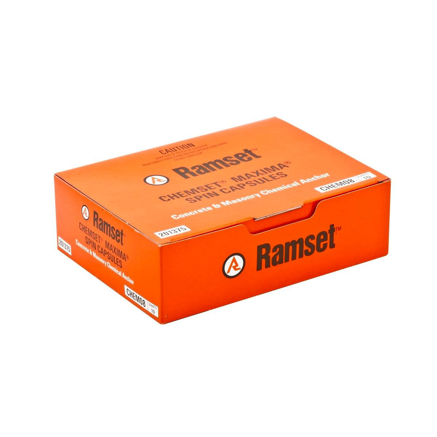 Ramset m8 Maxima Masonry Chemical Acrylate Epoxy Capsule 10 Pack - SuperSaverAU - view 1