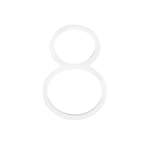 Sandleford Slimline Number 8 120mm White House Number