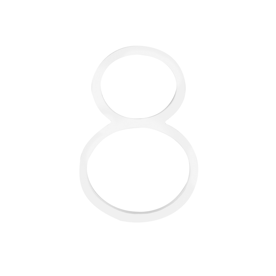 Sandleford Slimline Number 8 120mm White House Number