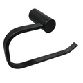 Barelli Ambiente Single Towel Ring 165mm Matte Black - SuperSaverAU - view 1