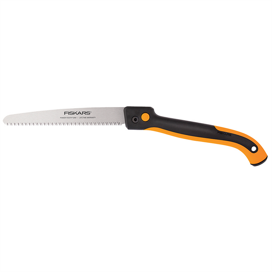 Fiskars Powertooth Folding Saw 250mm Steel Softgrip Easy Carry - SuperSaverAU - view 1