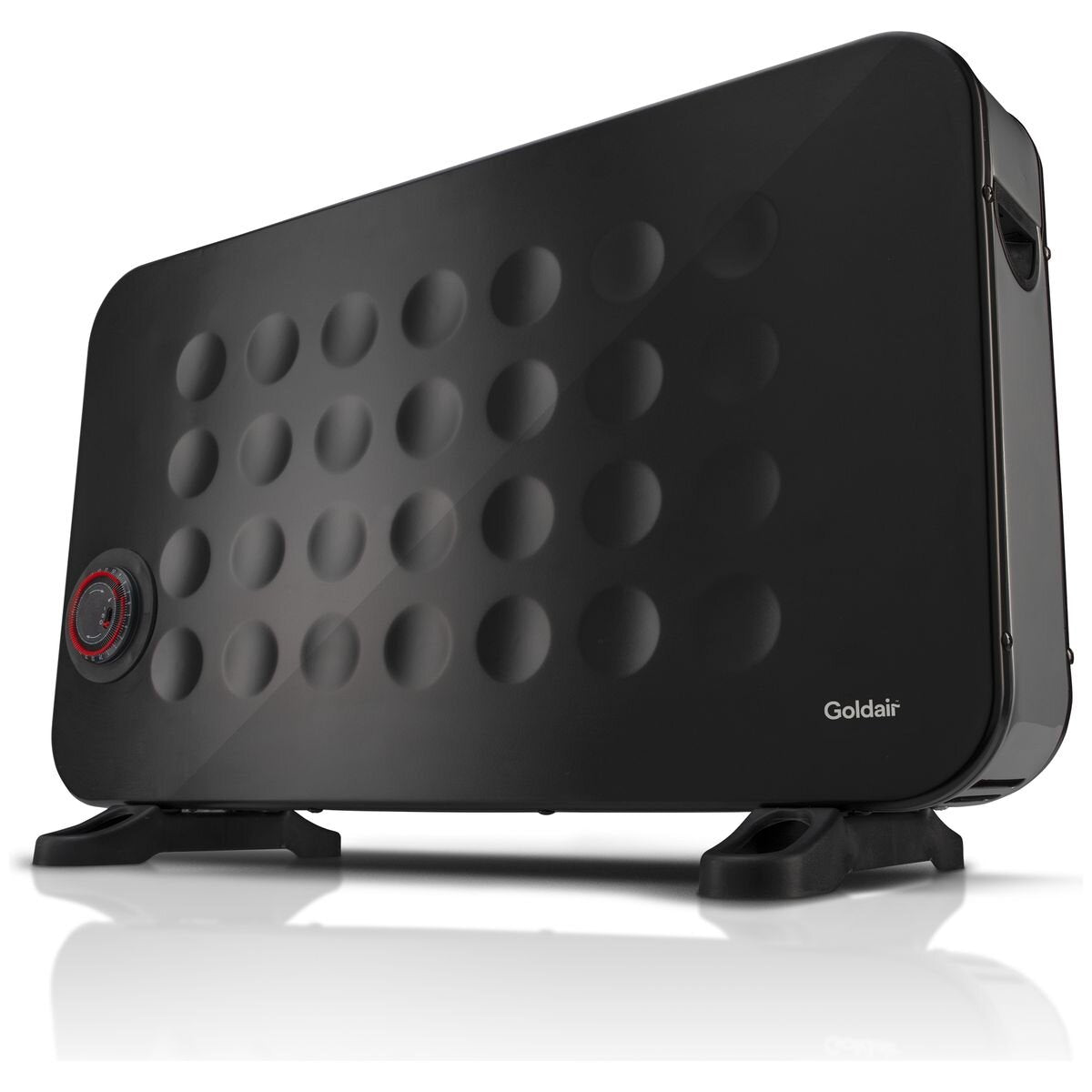Goldair 2000W Convector Heater - Black, Turbo Fan Boost, 24-Hour Timer, 3 Heat Settings - GCV290B