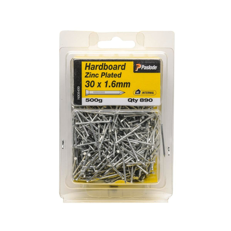 Paslode Hard Board Nail 30mm Zinc Plated 1.6mm 500g Durable Pack - SuperSaverAU - view 1