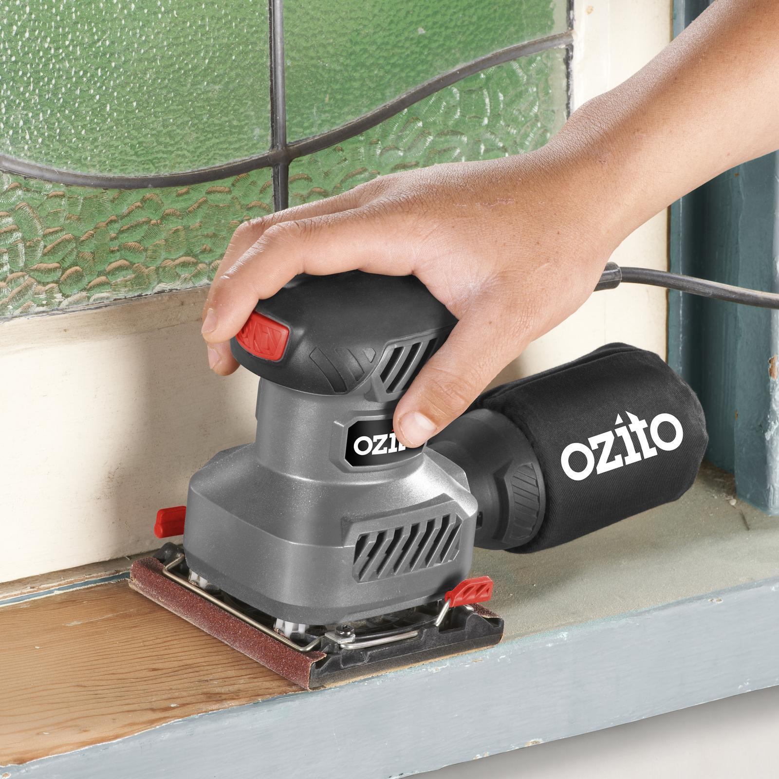 Ozito 1/4 Sheet Orbital Sander QSS-1000 - 13000rpm with Dust Bag