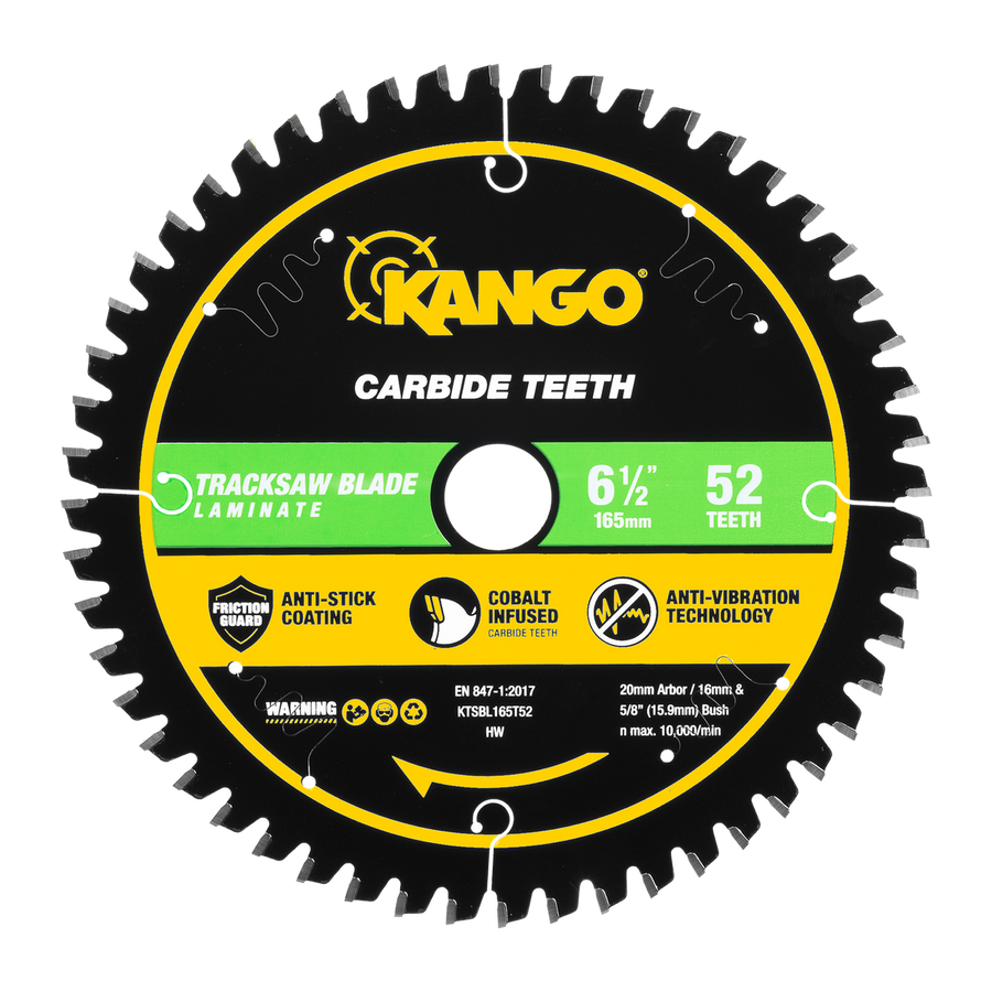 Kango 165mm 52T Laminate Track Saw Blade - Precision Cutting - Durable - SuperSaverAU - view 1