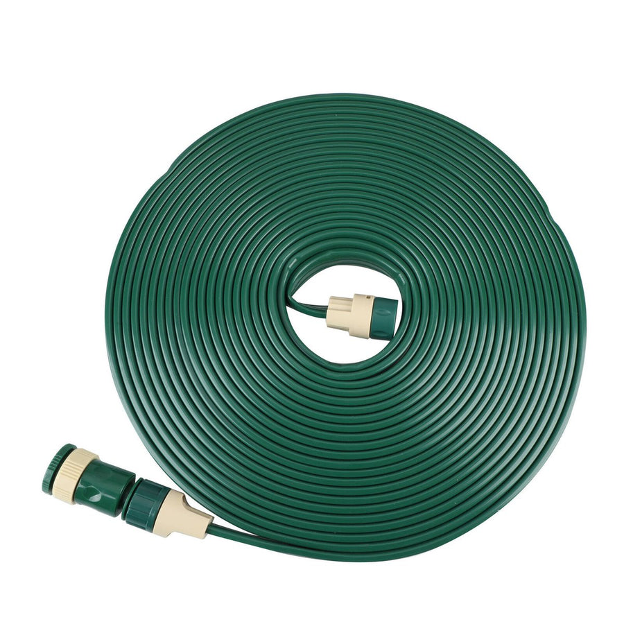 Garden Basics 15m Flat Soaker Hose - UV Stabilised PVC - Green - Efficient Irrigation - SuperSaverAU - view 1