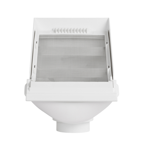 Rain Harvesting 90mm Leaf Beater Rain Head - White - RHLB20 - SuperSaverAU - view 1