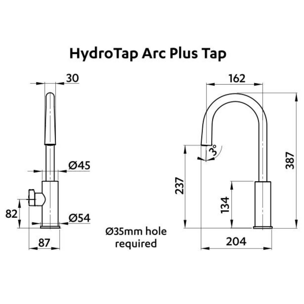 Zip HydroTap G5 Home Arc Plus Boiling and Ambient Filtered Tap - Chrome - H5L785Z00AU