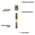Kango Hypertorque Impact Magnetic Cleanable Nut Setter - ¼” & ⁵/₁₆” - Precision Fit - Durable - SuperSaverAU - view 2
