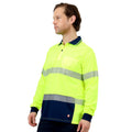 Citeco Yellow Hi Vis Long Sleeve Polo - Men's Reflective Polyester, X-Large