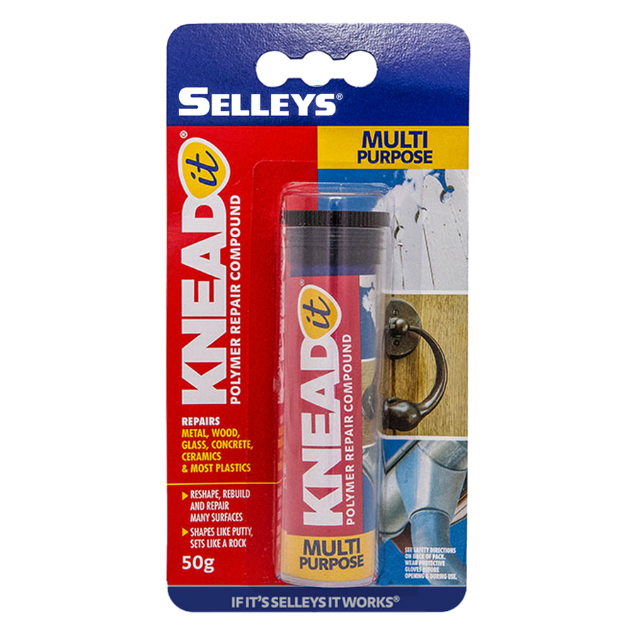Selleys Knead It Epoxy Putty 50g Grey High Strength Adhesive - SuperSaverAU - view 1