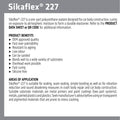 Sika Sikaflex 227 Sealant 310ml Black Polyurethane Durable Bonding - SuperSaverAU - view 3