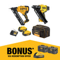 DeWALT 18V XR 5.0Ah Brushless Cordless 2 Piece Nailer Kit DCZ245P2-XE