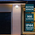 Brilliant Keeper PAR38 LED Motion Sensor Light Black Weather Resistant