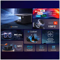 Yaber K3 Pro Full HD Projector - 1000 Lumen, Google TV, Included Subwoofer, Black - 24260709014122