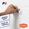 Permastik Utility Hooks - 12 Pack - Plastic - Damage-Free Hanging - SuperSaverAU - view 3