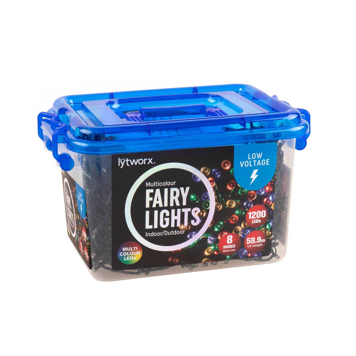 Lytworx Low Voltage Multicolour Fairy Lights 1200 Pack - 59.9m - SuperSaverAU - view 1