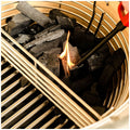 Kamado Joe Classic Joe charcoal basket - stainless steel with dual-zone divider, silver - KJ-MCC23