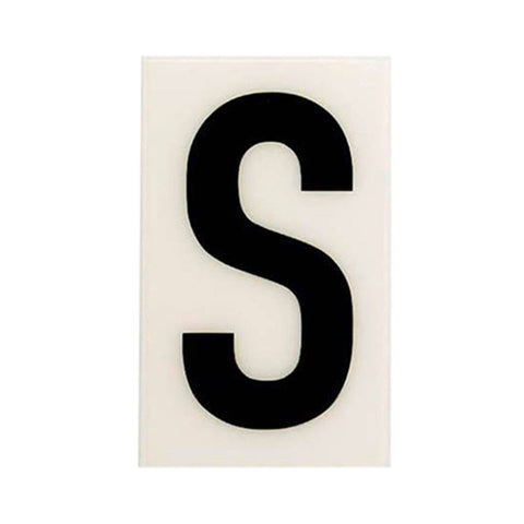 Sandleford 85mm White Self Adhesive House Letter S - Durable Polycarbonate - SuperSaverAU - view 1