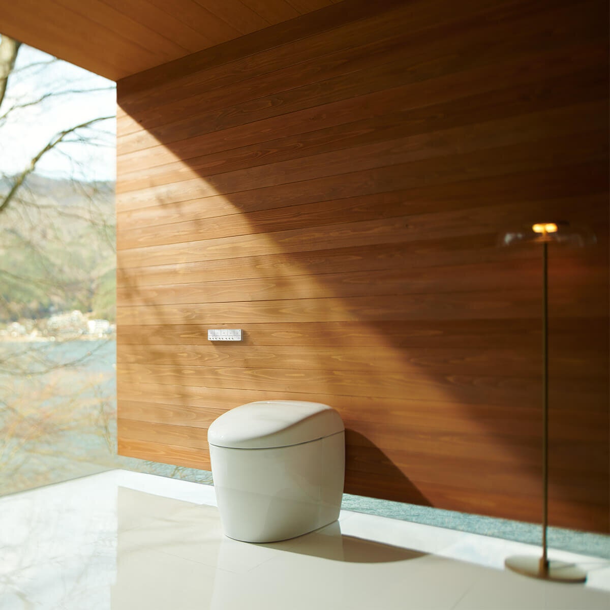 Toto Neorest RS Wall Faced Smart Toilet Suite - P-Trap, Tornado Flush, Rimless Bowl - NEOREST-RS-P120