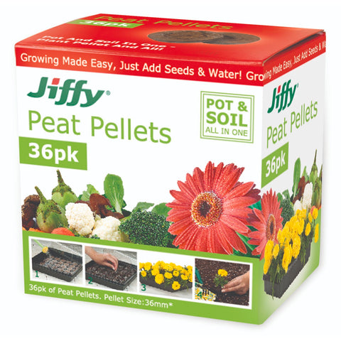 Mr Fothergill's 36mm Jiffy Peat Pellets, 36 Pack