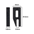 Rolltrak Adjustable Bottom Guide - Plastic - 2 Pack - Black - Durable - SuperSaverAU - view 2