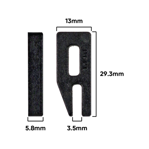 Rolltrak Black Adjustable Bottom Guide - 2 Pack