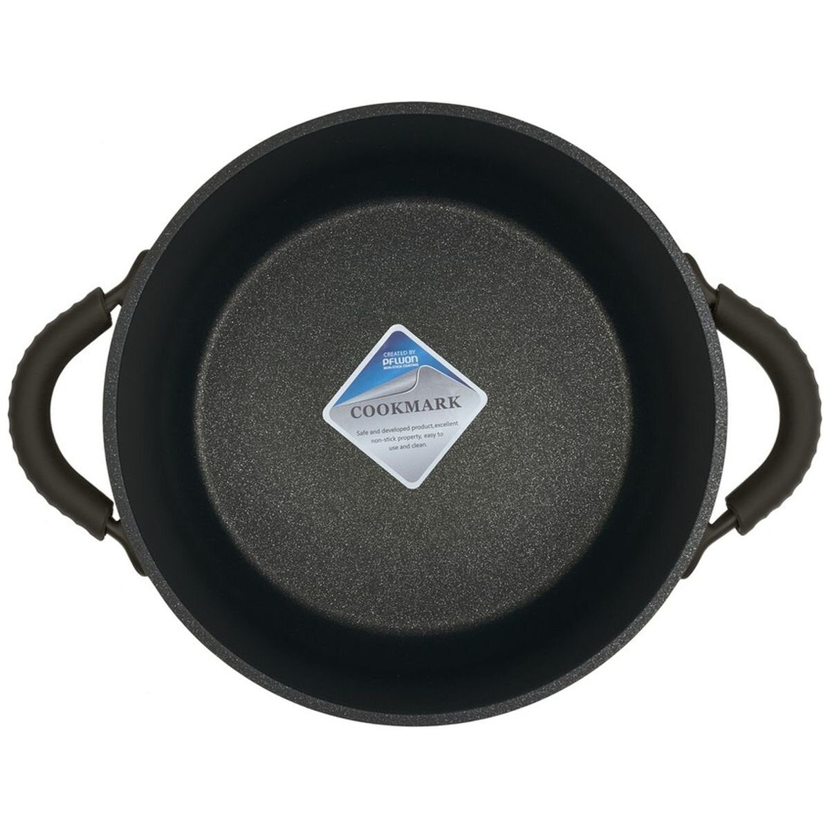Resto Ascella 20cm Non-Stick Casserole Pot with Lid - Recycled Aluminium, Induction Compatible - RE94001