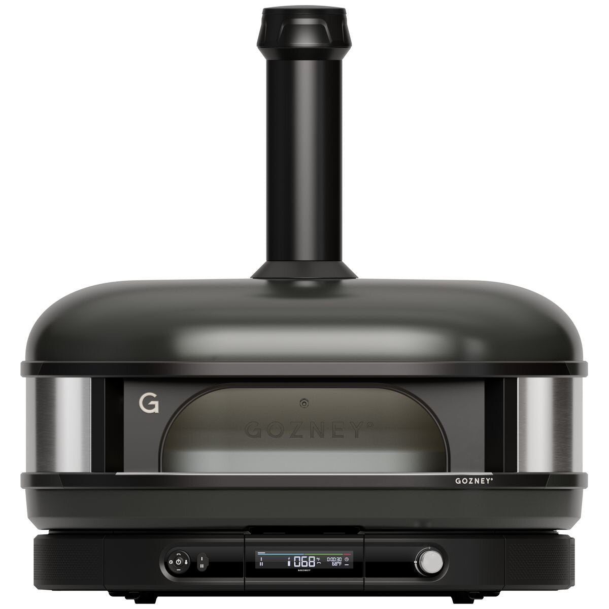 Gozney Dome XL dual fuel pizza oven - black, 16 inch capacity, twin meat probes - GMPOBAU1825