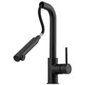 Oliveri Venice pull out right angle mixer tap - Matte Black - WELS 5 star - VE570FMB-P