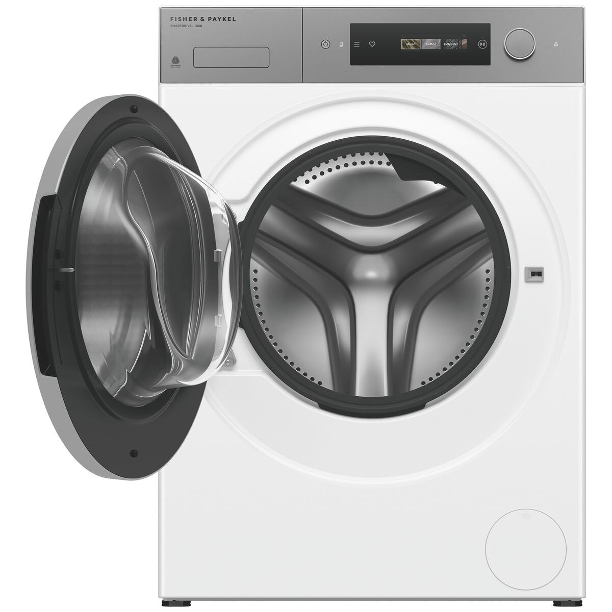 Fisher & Paykel Series 7 10kg Front Loader - White, FlexiDose Auto Dosing, 5 Star Energy - WH1060D5