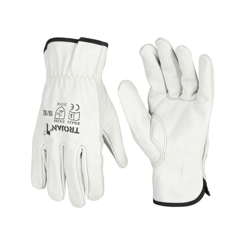 Trojan XL Leather Riggers Gloves - Medium to Extra Large - Durable, Comfortable - SuperSaverAU - view 1