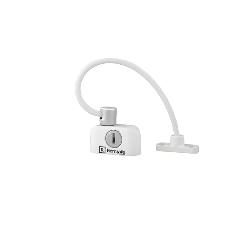 Remsafe White Window Restrictor Cable Lock Keyed