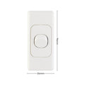 Deta Single Architrave Switch - 34mm x 10mm x 75mm - Polycarbonate - Clip-On Design - SuperSaverAU - view 4