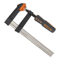 Craftright 80 x 300mm F Clamp Malleable Cast Iron with Protective Jaw Pads