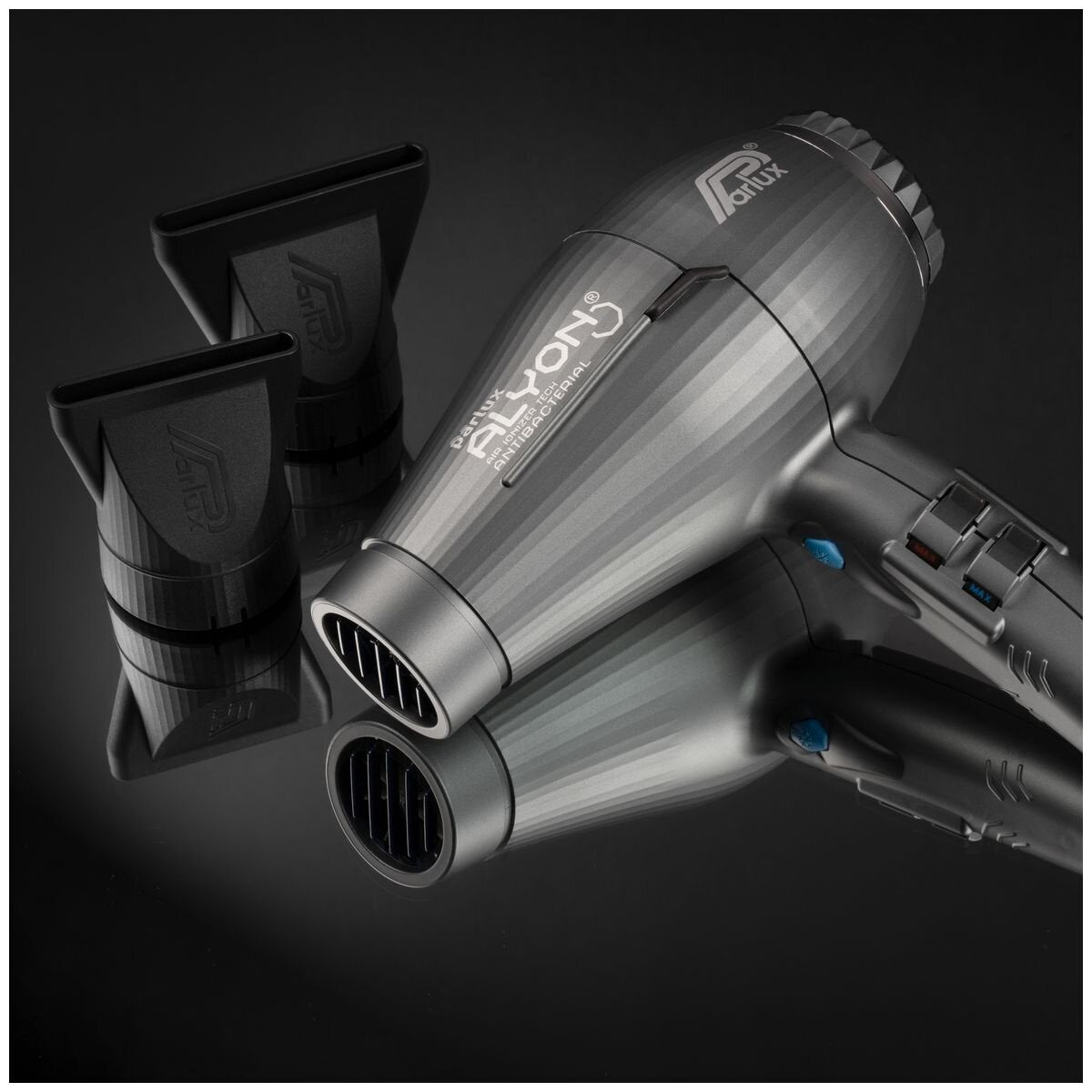 Parlux Alyon Air Ionizer Hair Dryer 2250W - Matt Graphite - Ionic Styling Technology - 150126