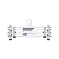 All Set Adjustable Metal Clothes Hangers 5 Pack - 35cm - Silver - Durable - SuperSaverAU - view 1