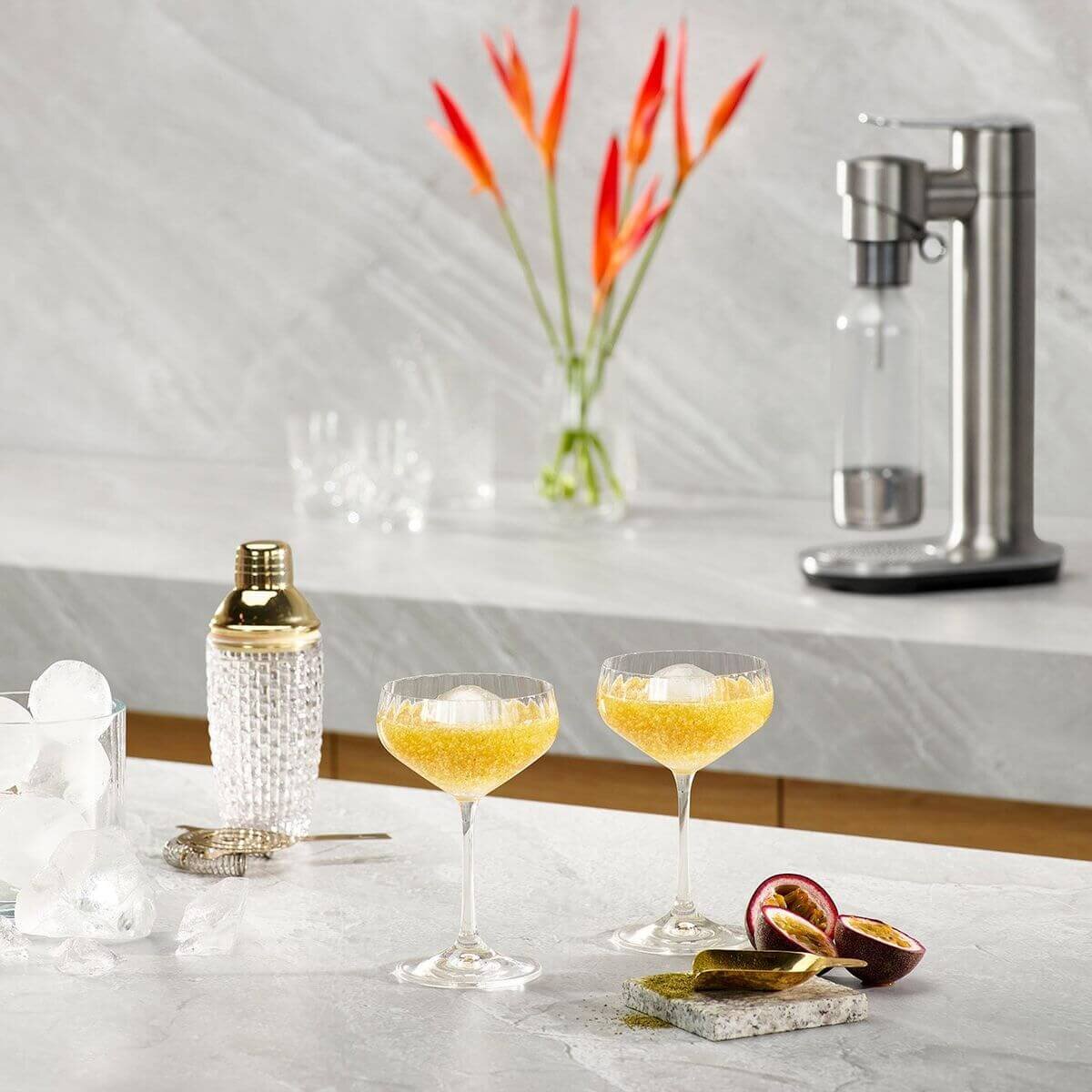 Breville the InFizz Fusion sparkling water machine - Brushed Stainless Steel, FusionCap, 1L bottle - BCA800BSS